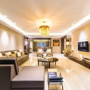 Elegant living area at Signia Pearl Mumbai